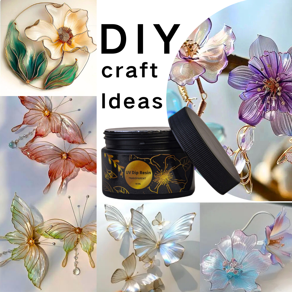 UV DIP Resin Glue Set 50/100ml - огляд і ціна Resin Art Jewellery