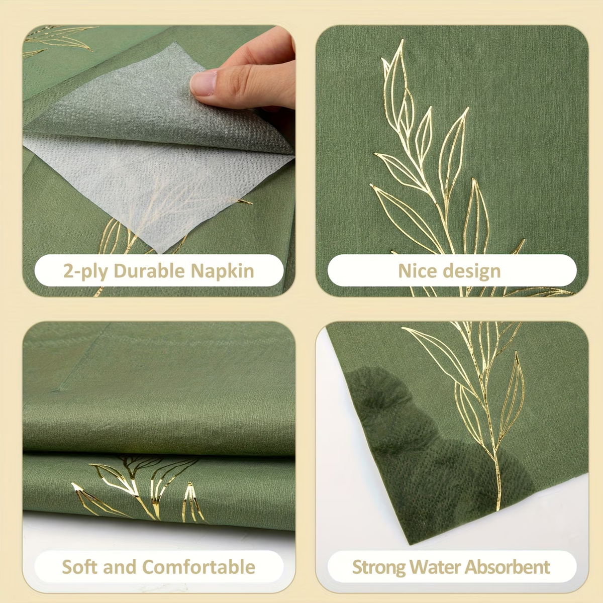 Green Gold Foil Leaves Disposa - огляд і ціна Gold Leaf Foil