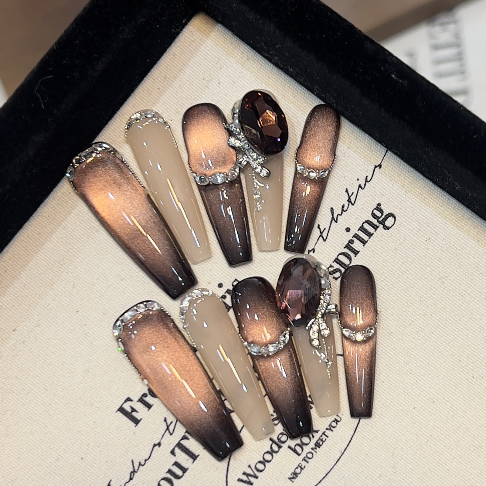 10Pcs Handmade Cat Eye Glitter - огляд і ціна Resin Art Design For Wedding