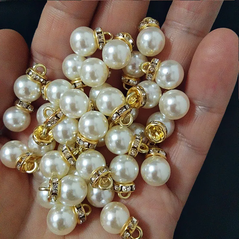 30Pcs Round Pearl Diamond Pend - огляд і ціна Resin Art Design For Wedding