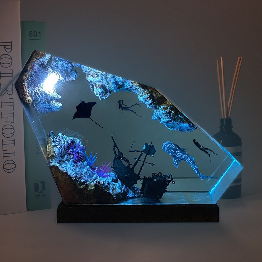 Marine Resin Wood Art Luminesc - огляд і ціна Resin Art Design For Wedding