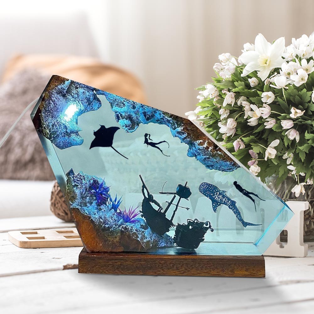 Marine Resin Wood Art Luminesc - огляд і ціна Resin Art Design For Wedding