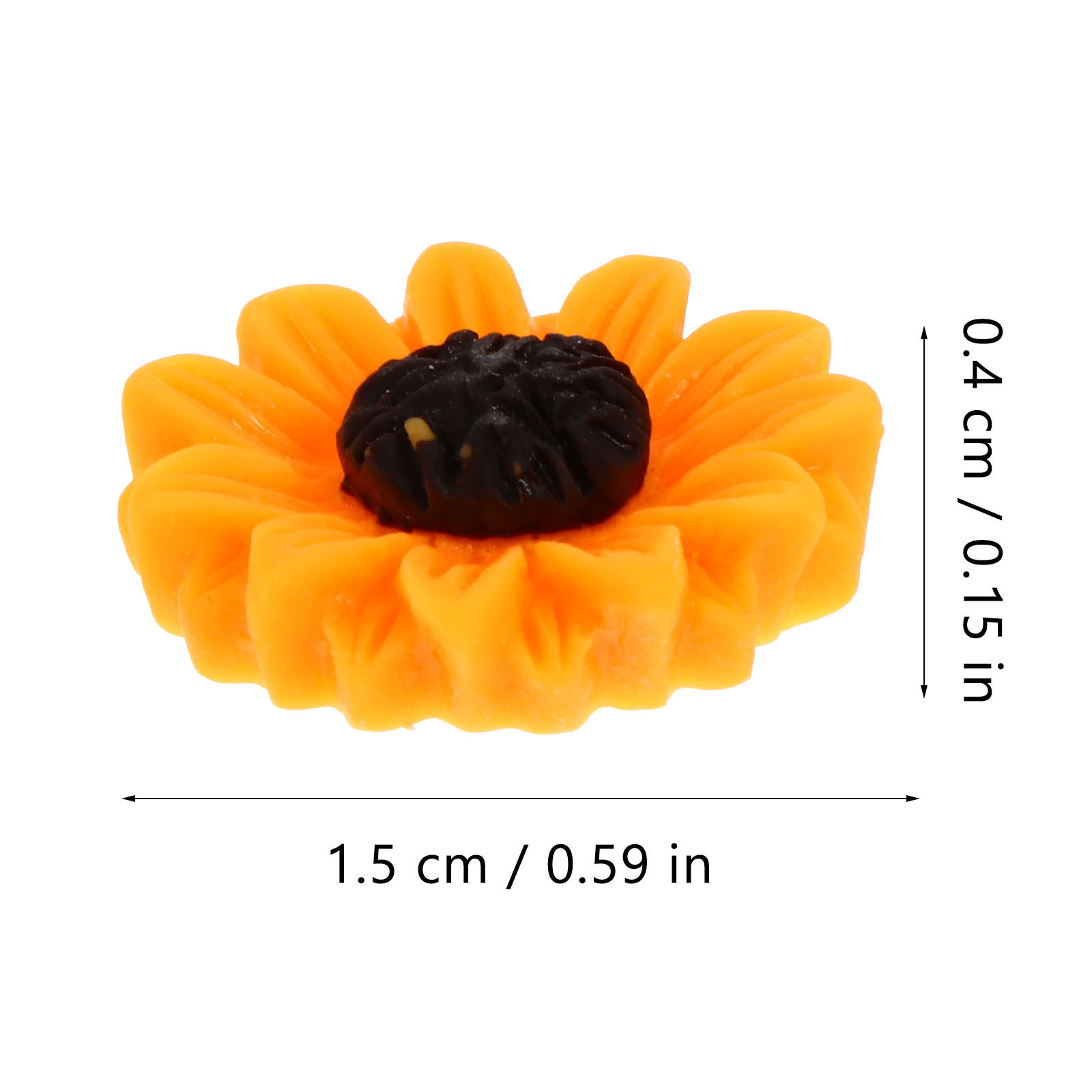 100Pcs Resin Daisy Flower Char - огляд і ціна Resin Art Case