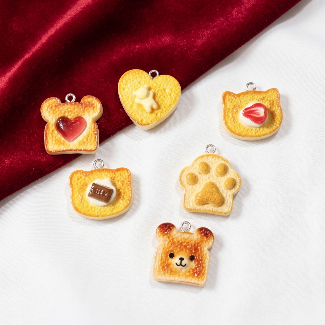 10pcs Resin Plastic Bread Pend - огляд і ціна Resin Art Decor