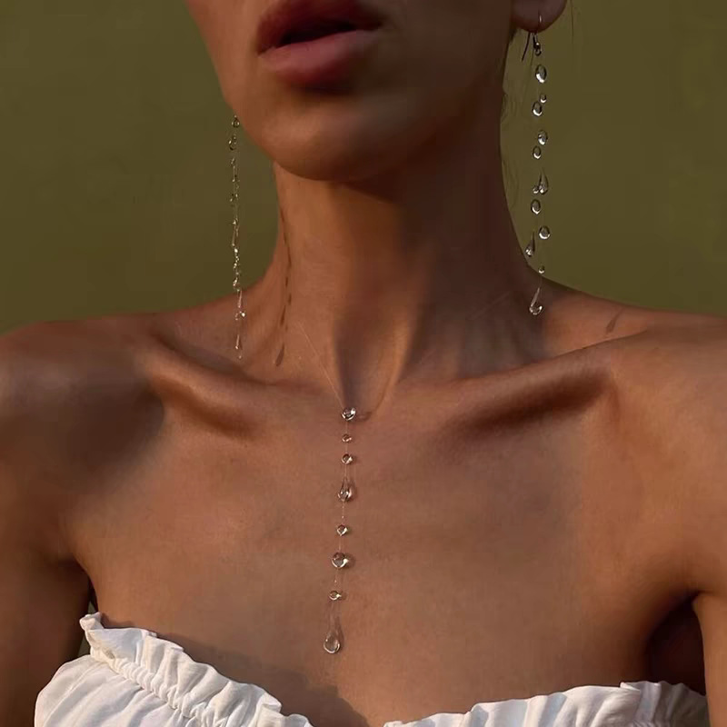 Fashion Handmade Water Drop Ne - огляд і ціна Resin Art Necklace
