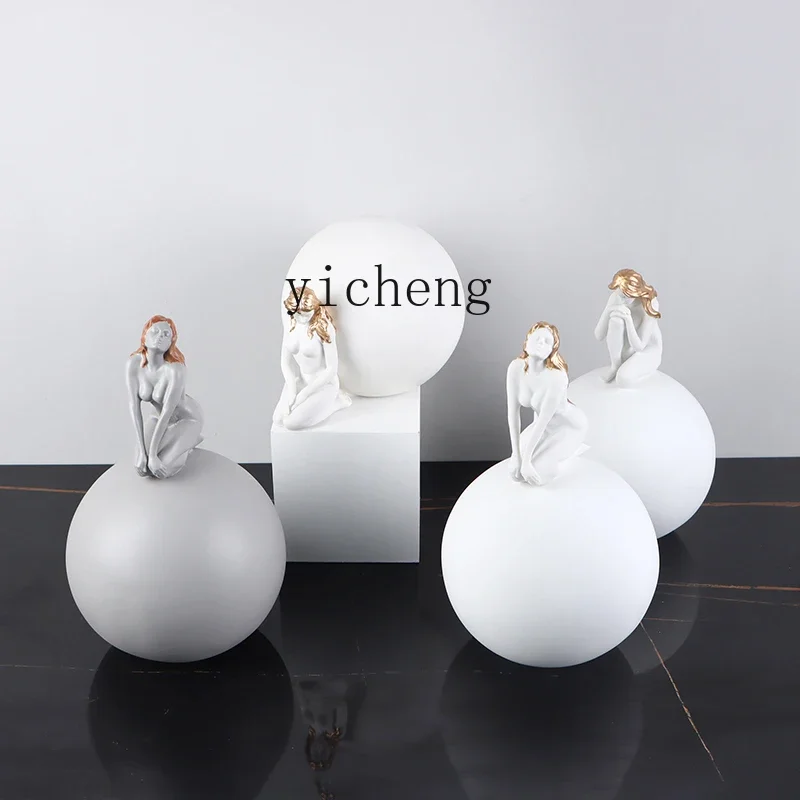 ZSP26Sculpture Sitting Ball Fi - огляд і ціна Resin Art For Sale