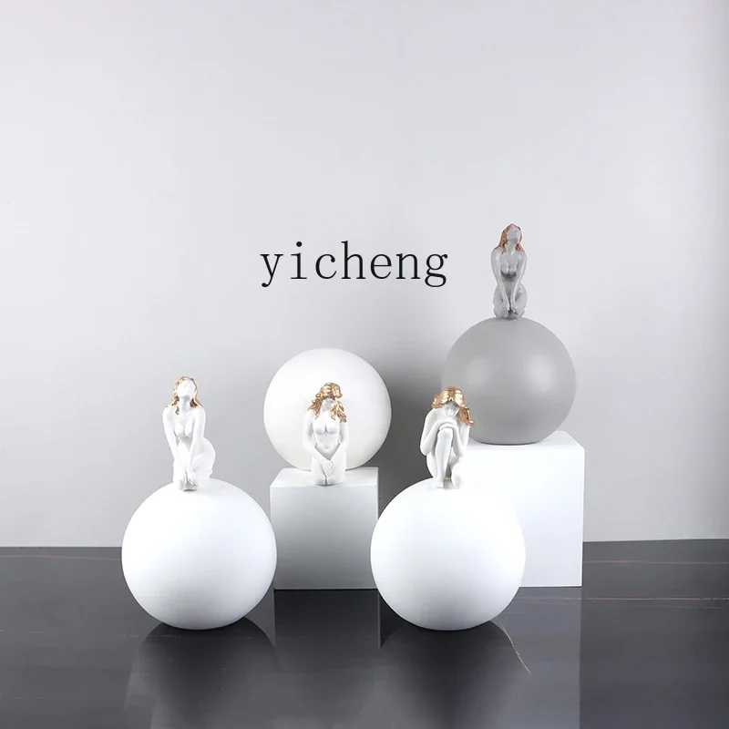 ZSP26Sculpture Sitting Ball Fi - огляд і ціна Resin Art For Sale