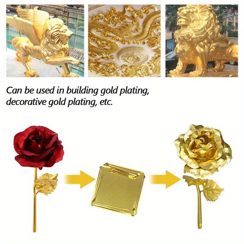 Aomily 9x9cm 100 Sheets Practi - огляд і ціна Gold Leaf Foil