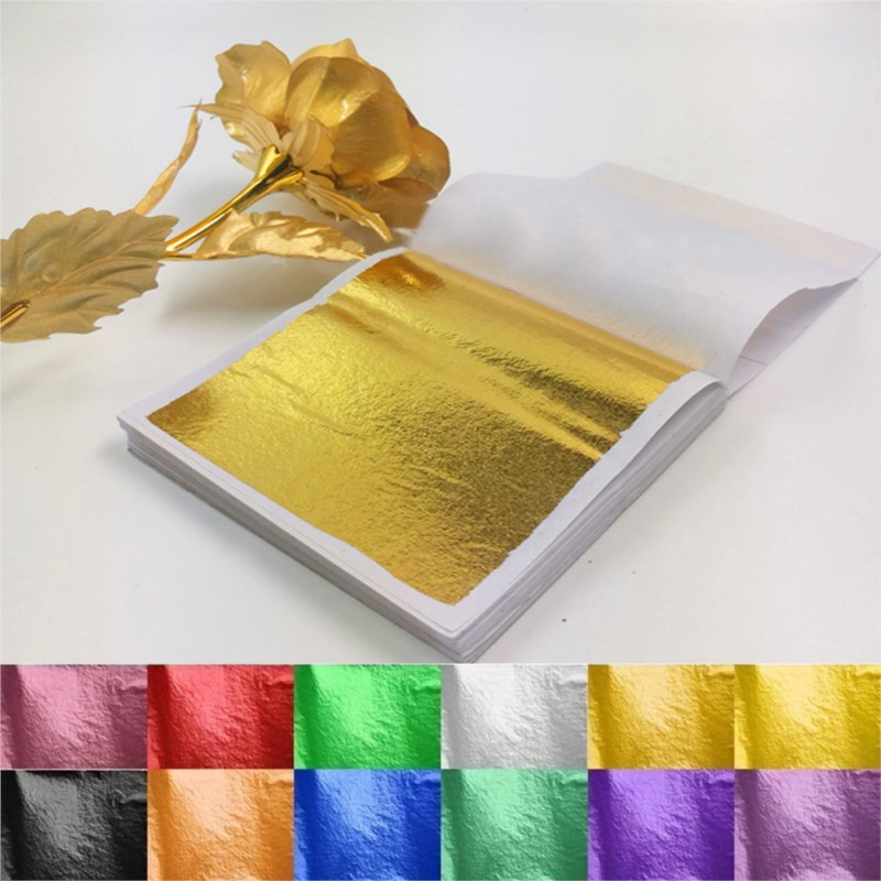 100 Pcs Sheets Pure 24K Gold F - огляд і ціна Gold Leaf Foil
