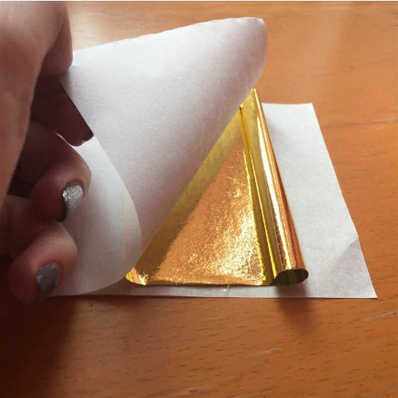 100 Pcs Sheets Pure 24K Gold F - огляд і ціна Gold Leaf Foil