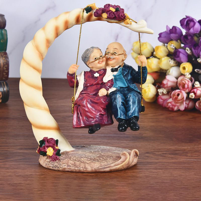 Chinese Swing Old Couples Resi - огляд і ціна Resin Art Anniversary Gift
