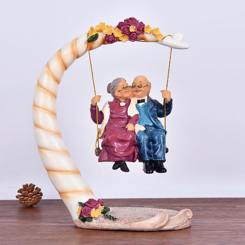Chinese Swing Old Couples Resi - огляд і ціна Resin Art Anniversary Gift