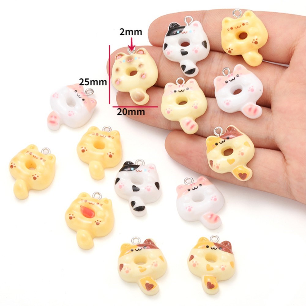 10Pcs Kawaii Cartoon Cat Resin - огляд і ціна Resin Art Box