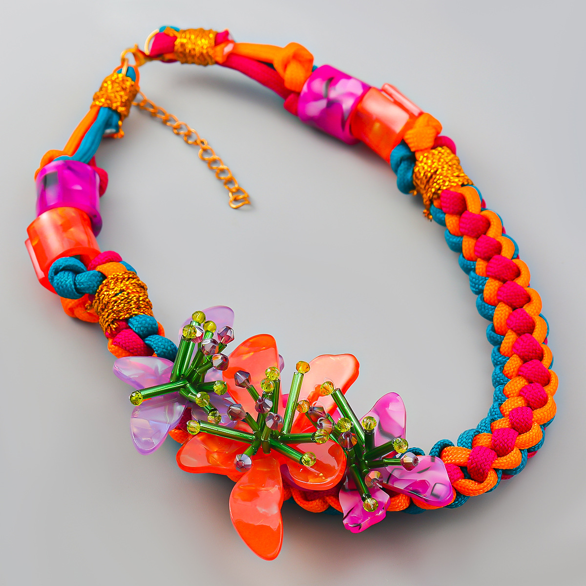New resin glass tube braided e - огляд і ціна Resin Art Necklace