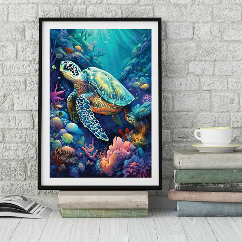 1PC frameless  Full Square Rou - огляд і ціна Resin Art On Wall