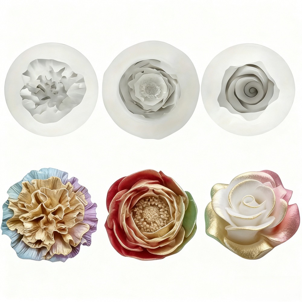 3-Piece Silicone Molds for Ros - огляд і ціна Resin Art Design For Wedding
