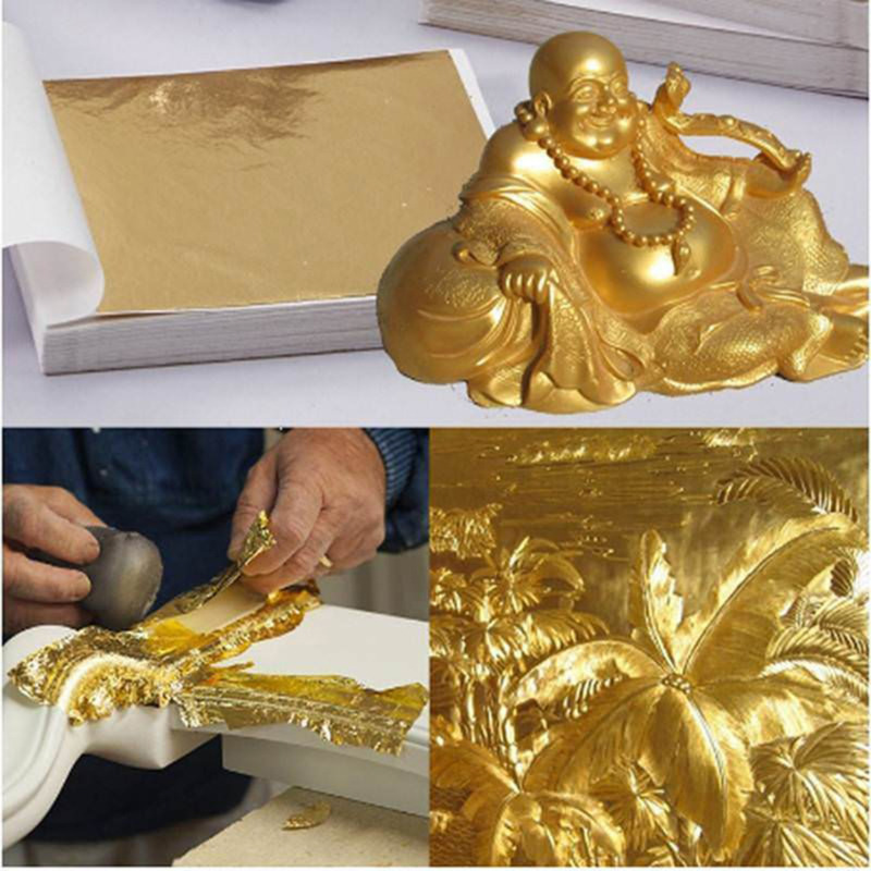 100/300Pcs Sheets Pure 24K Gol - огляд і ціна Gold Leaf Foil