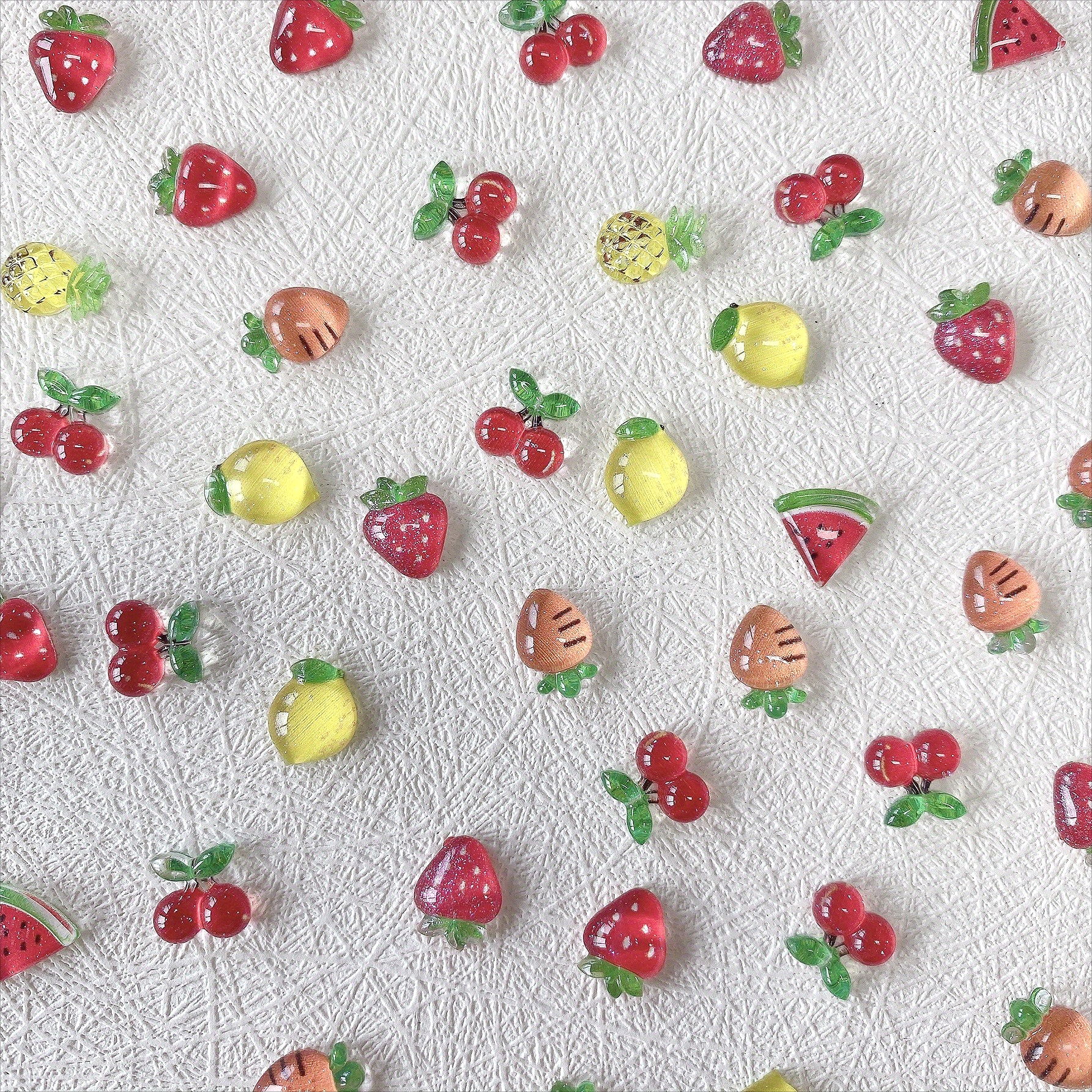 50pcs Resin Summer Fruit Carto - огляд і ціна Resin Art Earrings Material