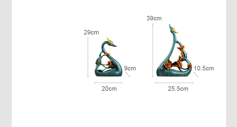 couples swan lovers art decora - огляд і ціна Resin Art Anniversary Gift