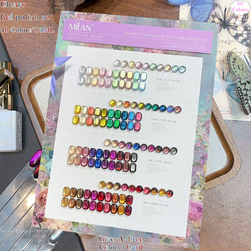 Glenys 40 color cat's eye nail - огляд і ціна Resin Art Learning