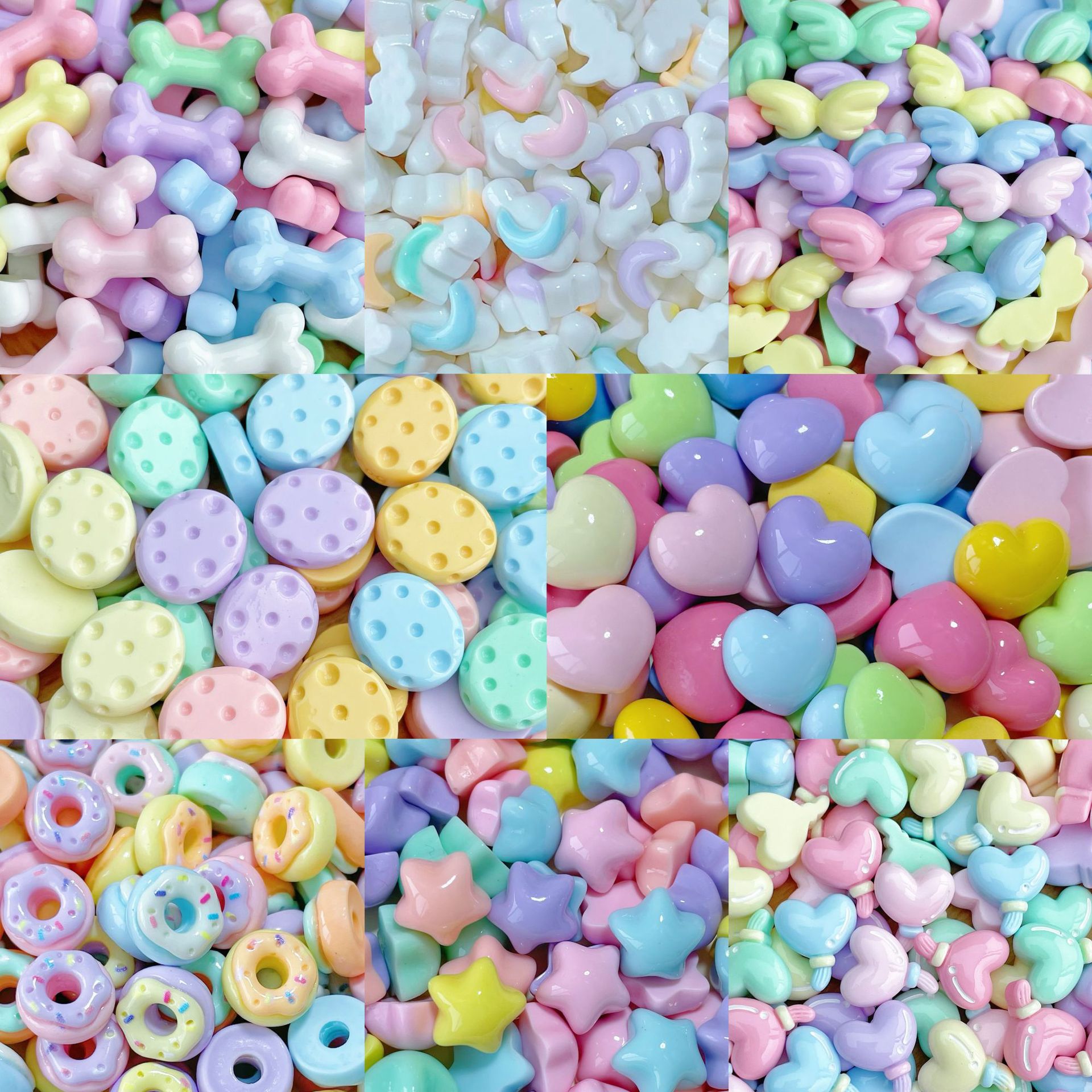 20/30/50Pcs Mixed Mini Cartoon - огляд і ціна Resin Art Earrings Material