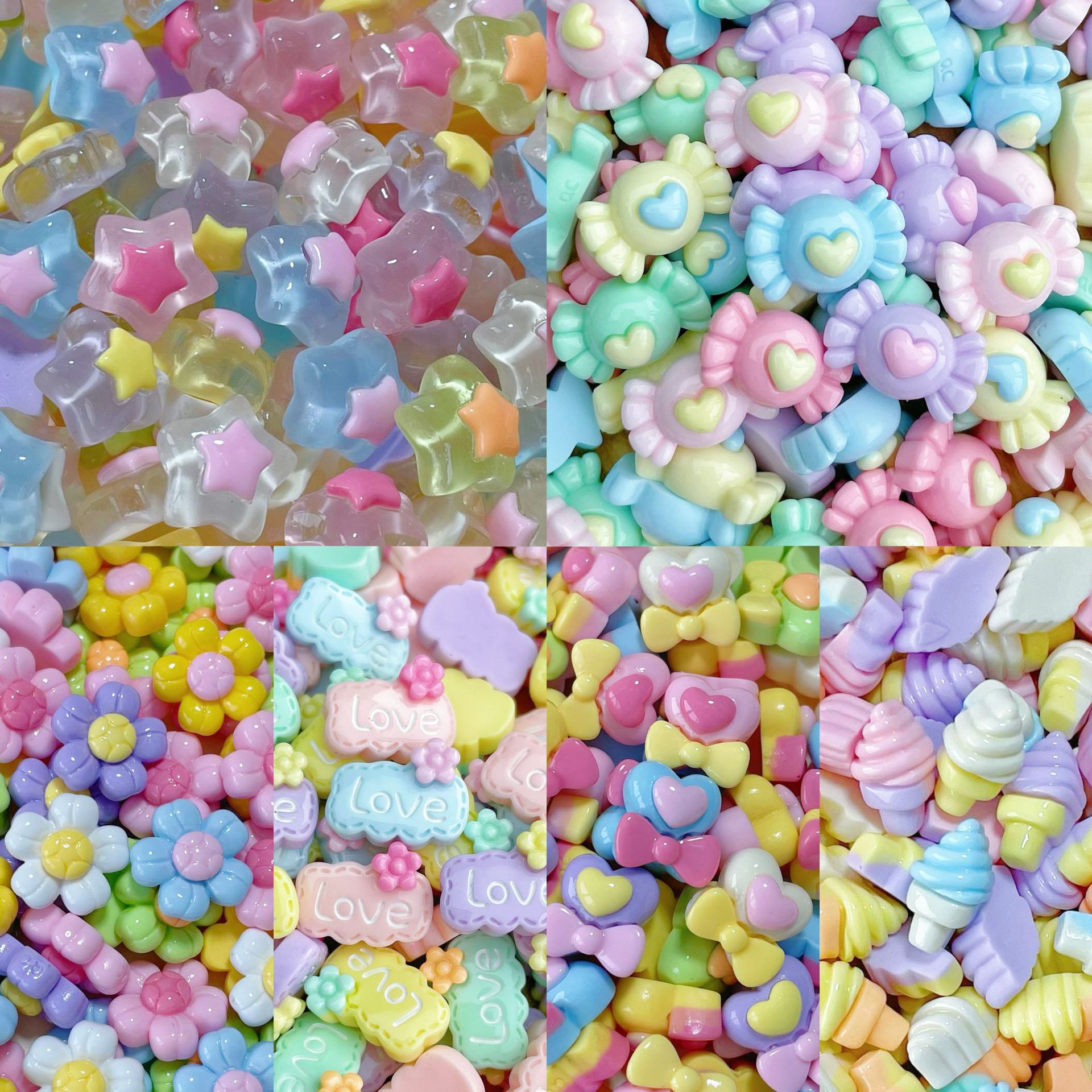 20/30/50Pcs Mixed Mini Cartoon - огляд і ціна Resin Art Earrings Material