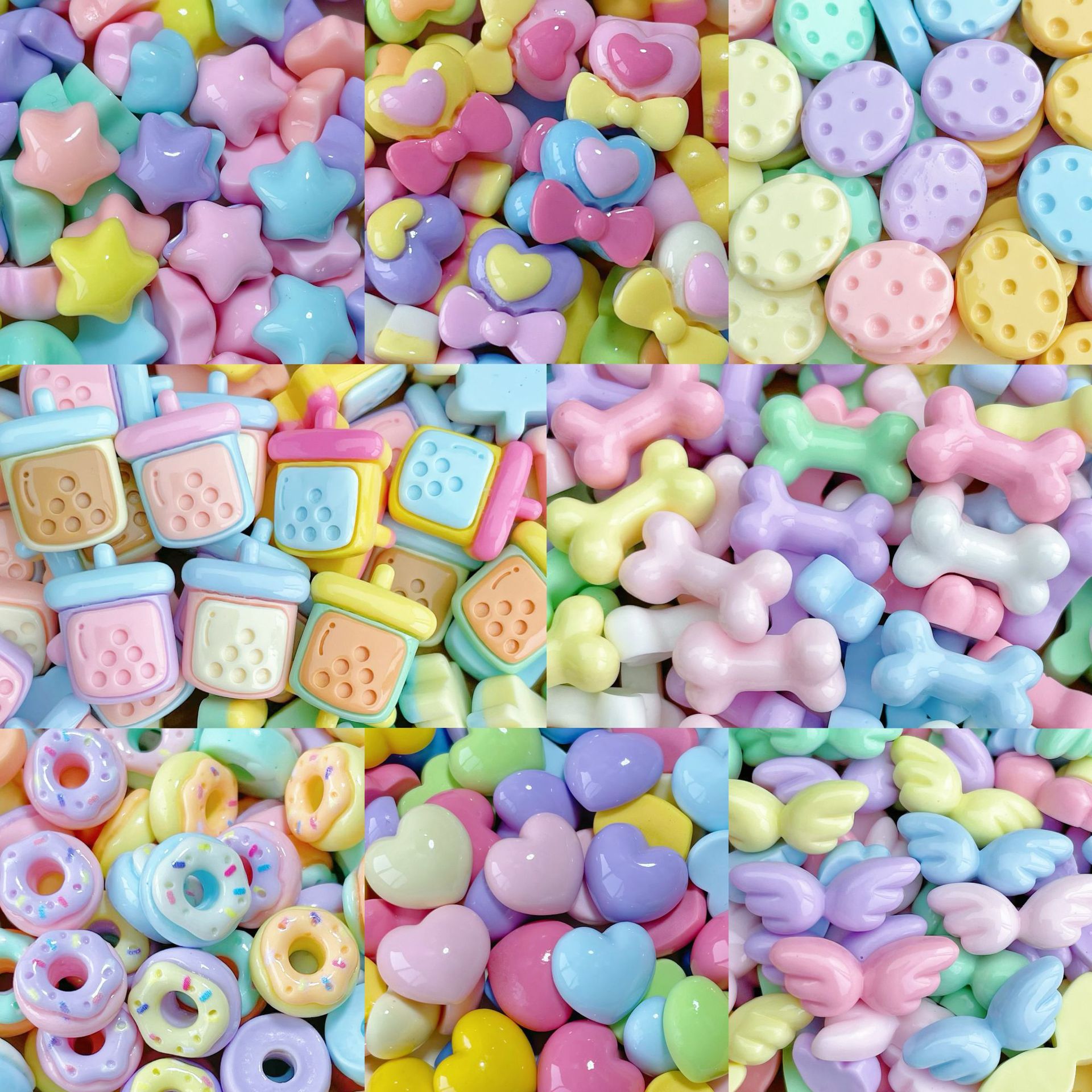 20/30/50Pcs Mixed Mini Cartoon - огляд і ціна Resin Art Earrings Material