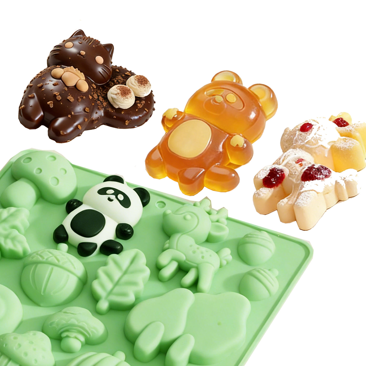 1 Silicone Cake Mold in the Sh - огляд і ціна Resin Art Decor