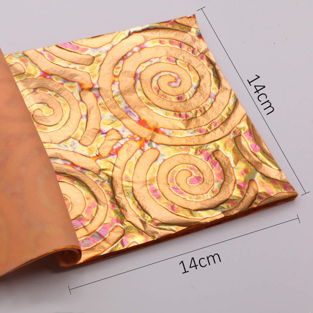 DIY 25 Sheets 14cm Booklets Va - огляд і ціна Gold Leaf Foil