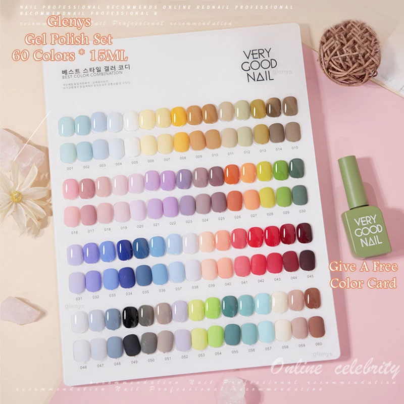 Glenys 60 Color nail polish Ge - огляд і ціна Resin Art Learning