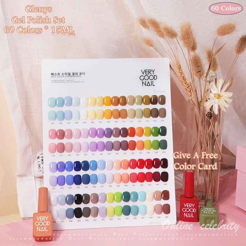 Glenys 60 Color nail polish Ge - огляд і ціна Resin Art Learning