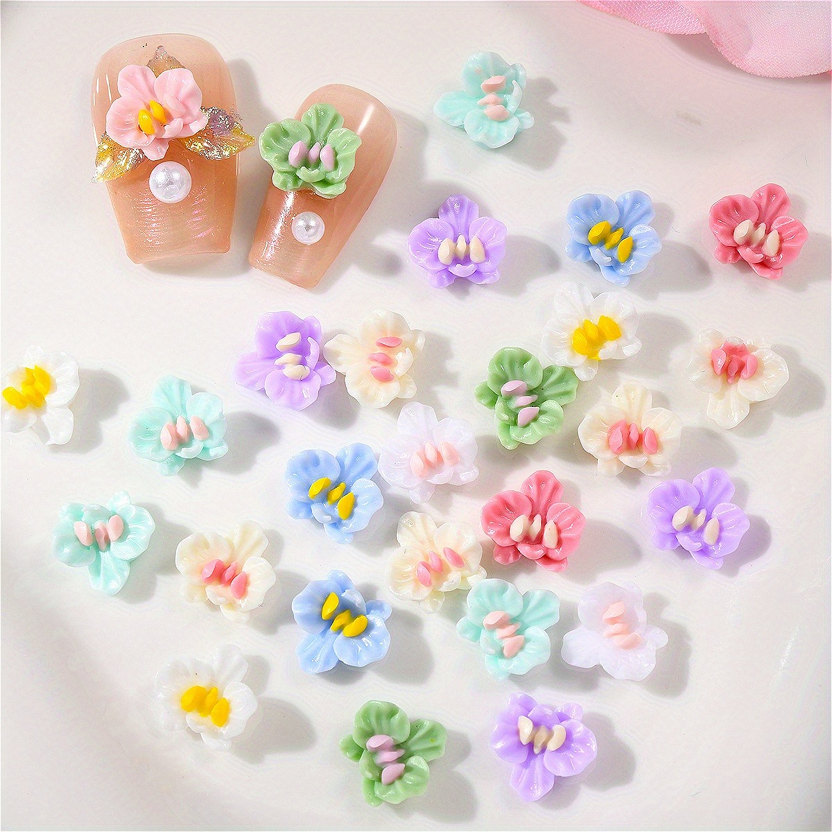 50pcs Resin Luminous Colorful  - огляд і ціна Resin Art Earrings Material