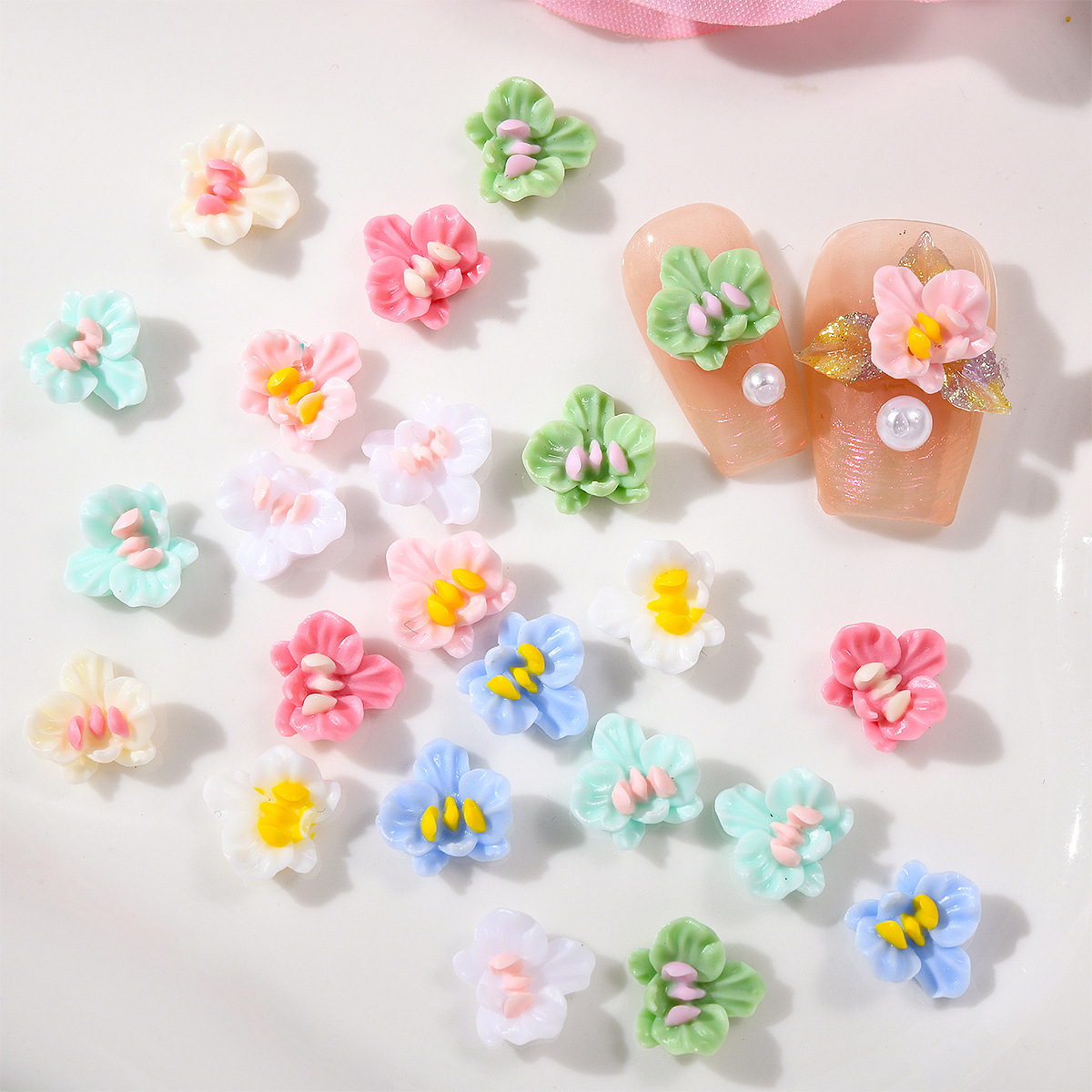 50pcs Resin Luminous Colorful  - огляд і ціна Resin Art Earrings Material