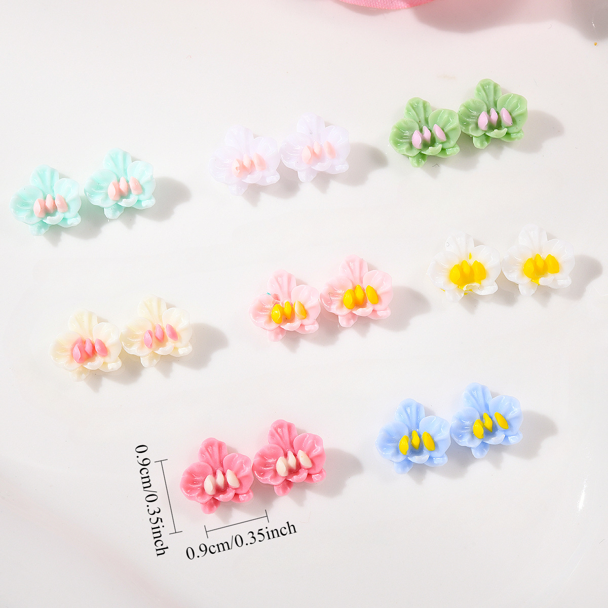 50pcs Resin Luminous Colorful  - огляд і ціна Resin Art Earrings Material