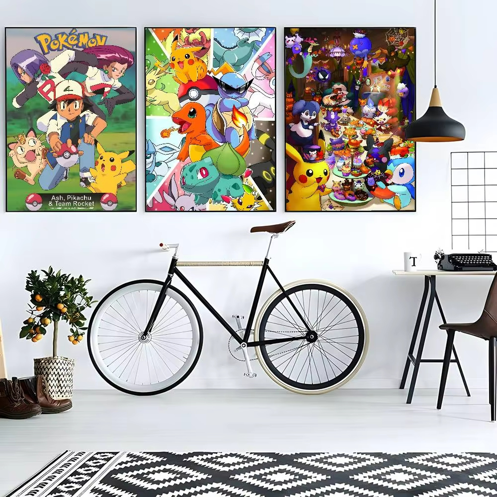 1pc frameless Cartoon Pokemon  - огляд і ціна Resin Art Sticker