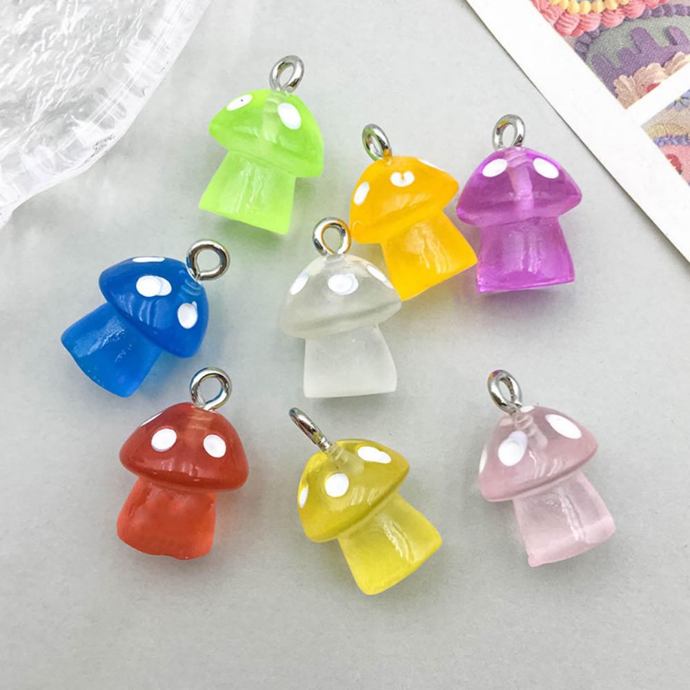 16pcs Luminous Mushroom Charms - огляд і ціна Resin Art Box