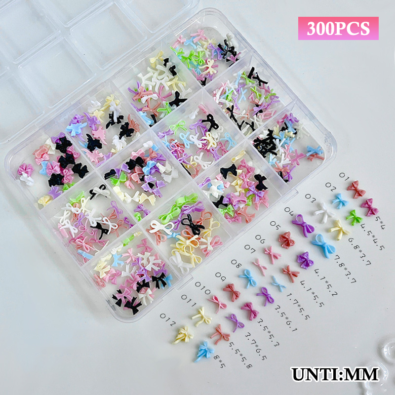 12 Grids Colorful Bowknot Set  - огляд і ціна Resin Art Decor