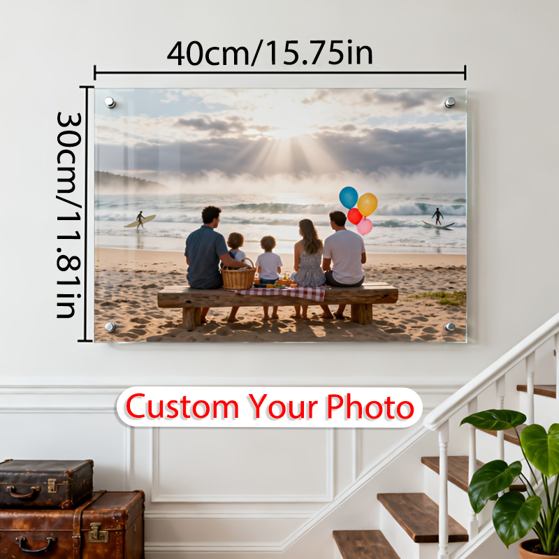 1Pc Custom Family Photo Acryli - огляд і ціна Resin Art Anniversary Gift