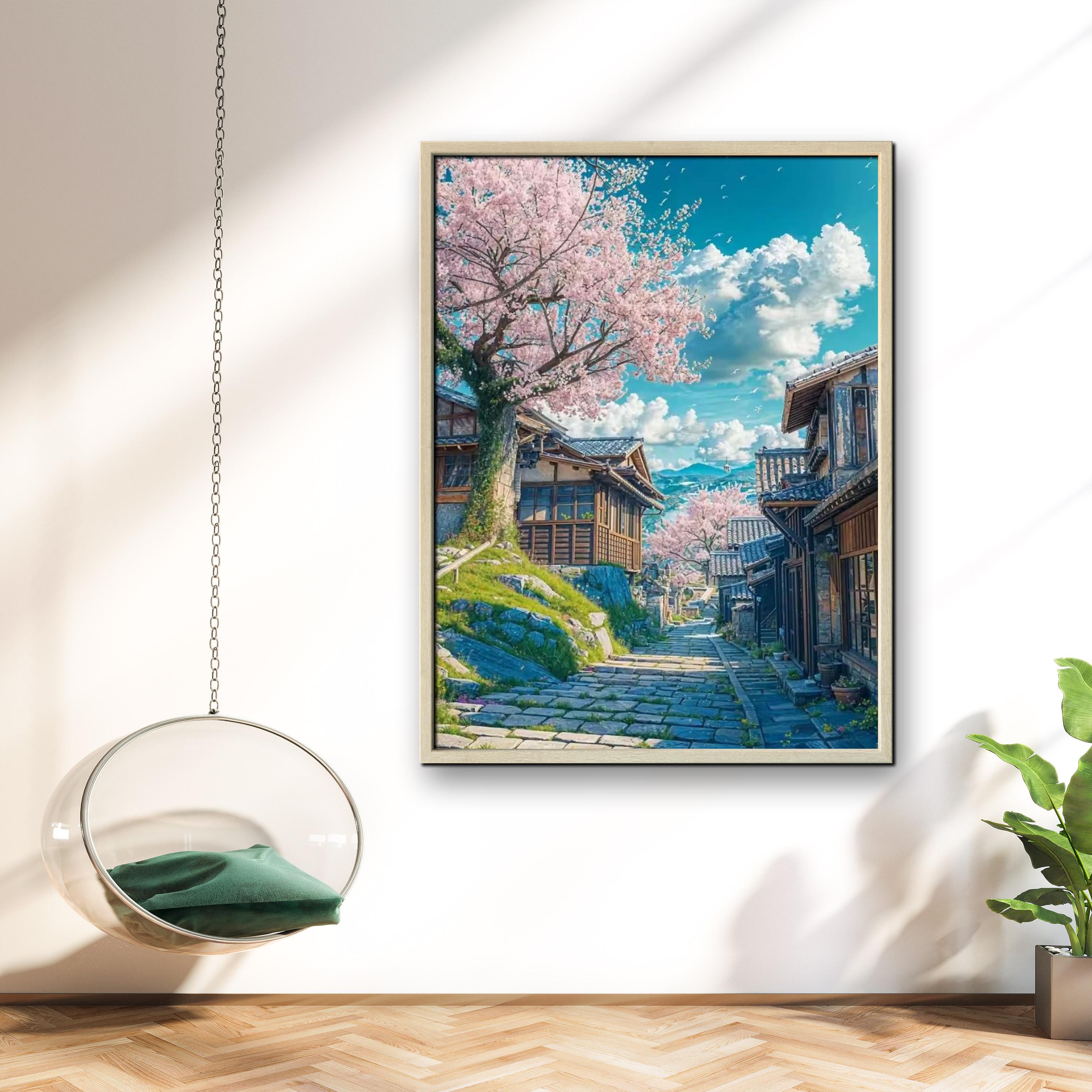 1PC frameless Japanese Cherry  - огляд і ціна Resin Art Sticker