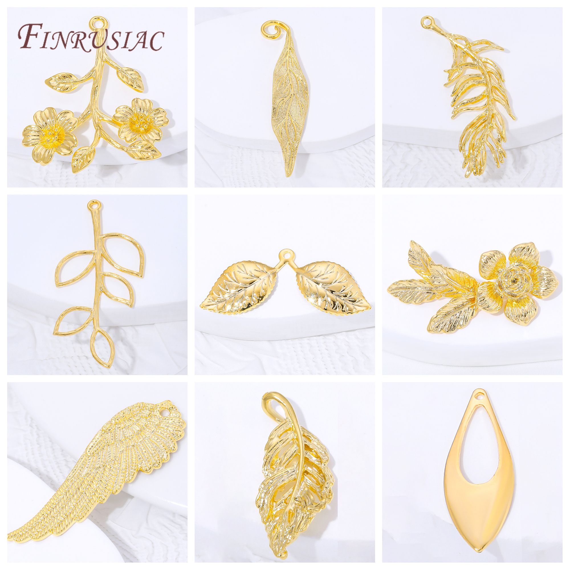 18K Gold Plated Brass Flower & - огляд і ціна Gold Leaf Foil