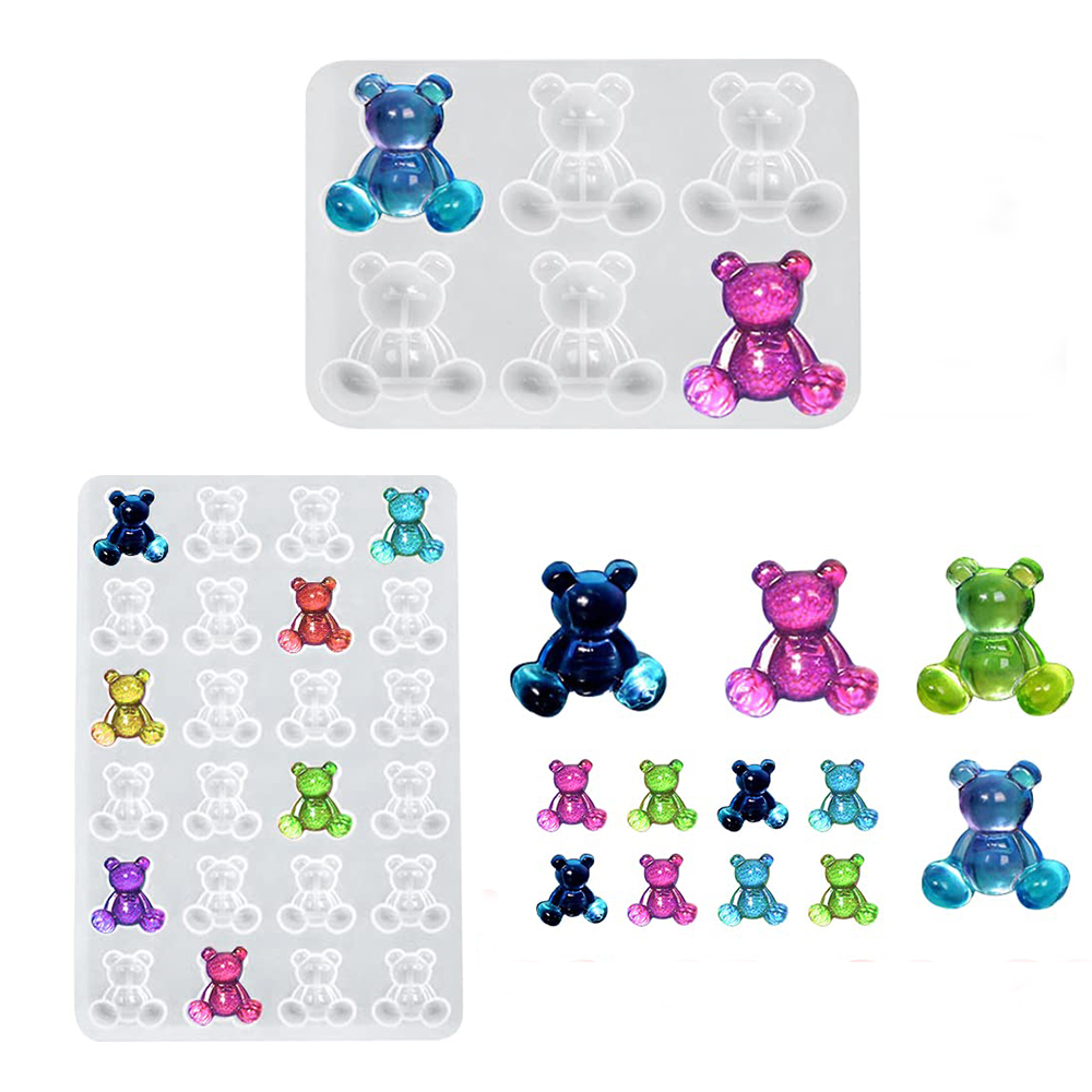 Crystal Bear Resin Silicone Mo - огляд і ціна Resin Art Jewellery