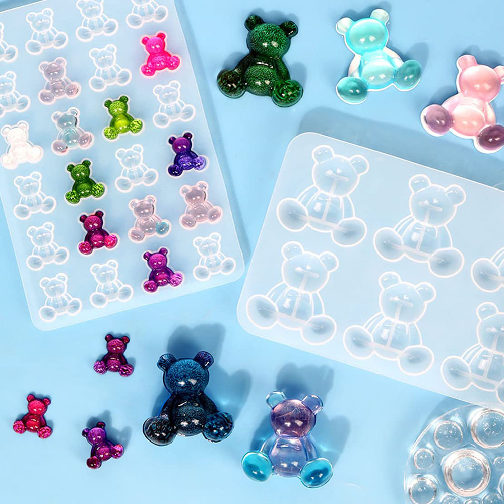 Crystal Bear Resin Silicone Mo - огляд і ціна Resin Art Jewellery