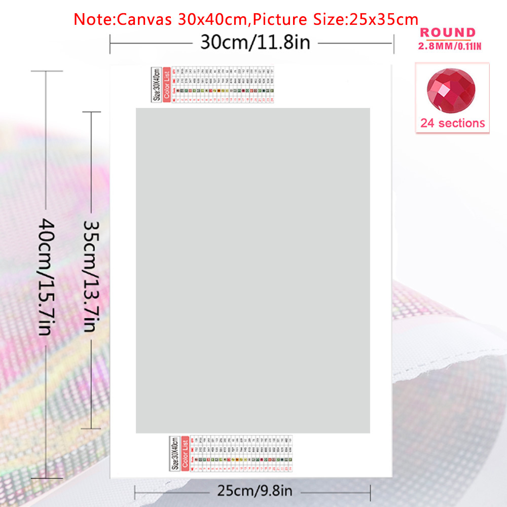 1pc frameless  Diamond Art Pai - огляд і ціна Resin Art On Wall