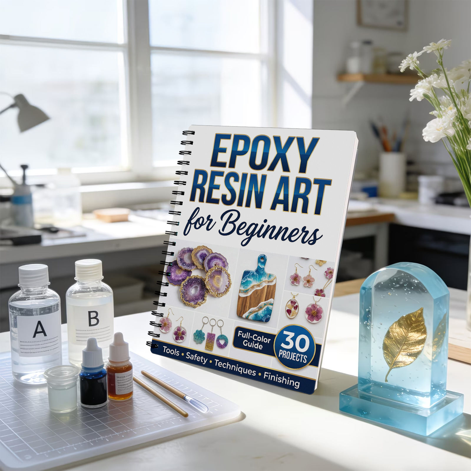 Epoxy Resin Art Book Guide Lea - огляд і ціна Resin Art Learning