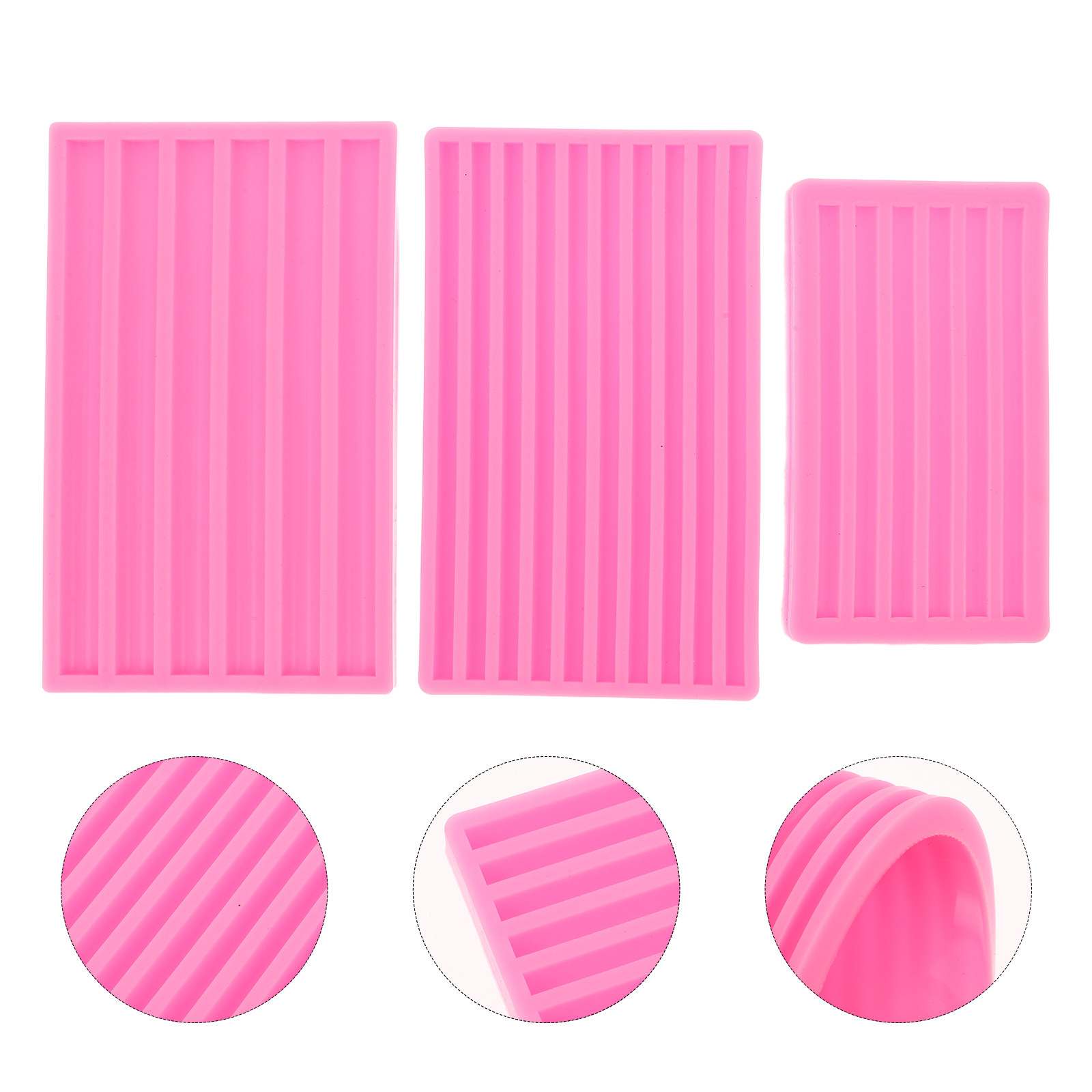 3pcs Silicone Wax Strip Mold S - огляд і ціна Resin Art Design For Wedding