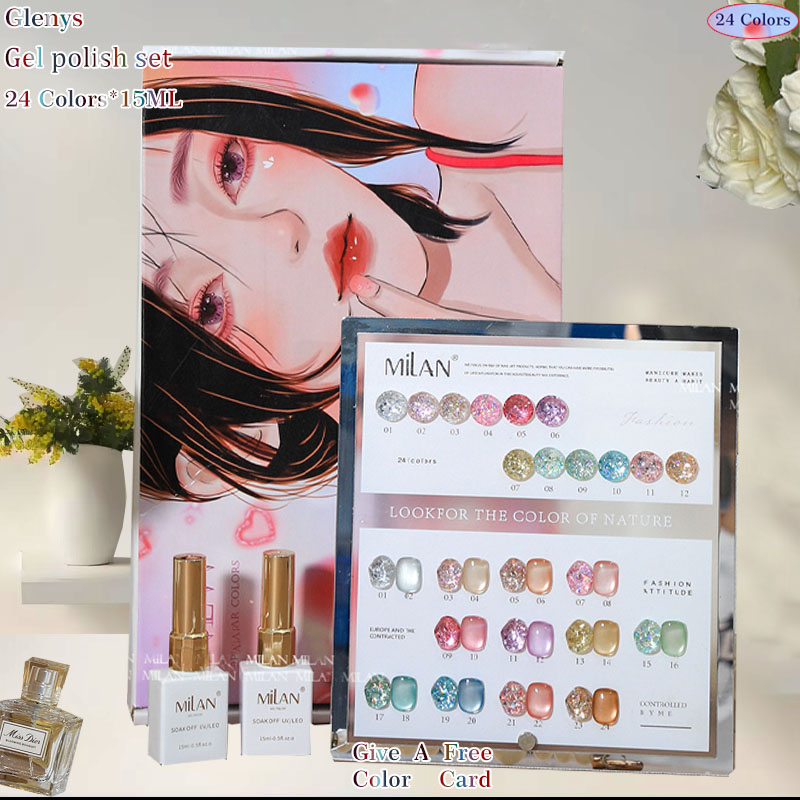 Glenys 24 color nail polish gl - огляд і ціна Resin Art Learning