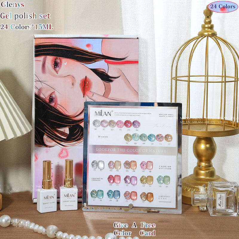 Glenys 24 color nail polish gl - огляд і ціна Resin Art Learning
