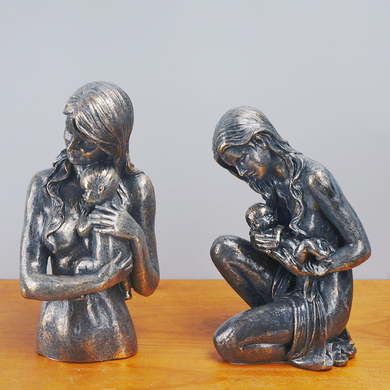 Mother Child Resin Sculpture H - огляд і ціна Resin Art Anniversary Gift