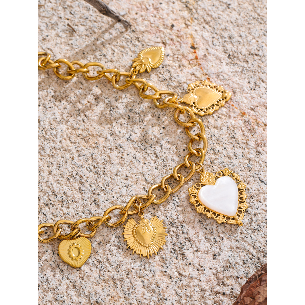 Yhpup 18K Golden Plated Stainl - огляд і ціна Resin Art Necklace