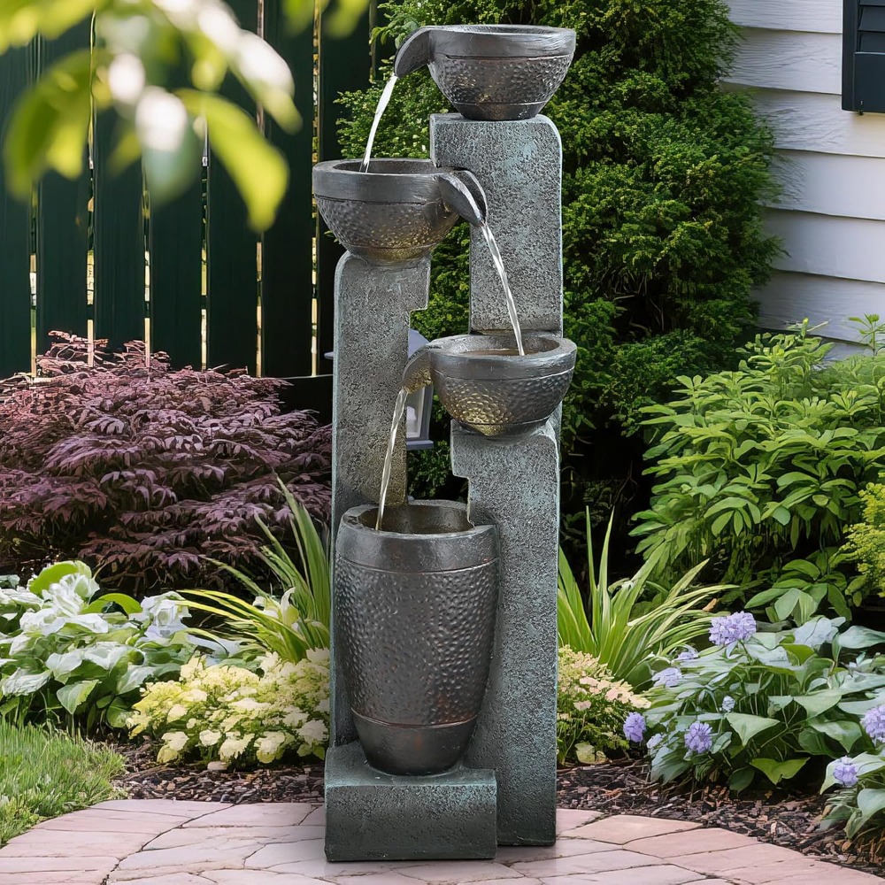 40''H 4-Tier Outdoor Garden Wa - огляд і ціна Resin Art Decor